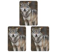 Paquete de 3 ambientadores colgantes de incienso para coche, hojas perfumadas para decoración interior de coche, hogar, automóvil, lobo gris salvaje