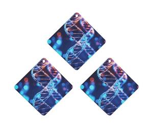 Paquete de 3 ambientadores colgantes de incienso para coche, hojas perfumadas para decoración interior de coche, hogar, automóvil, hélice, genética de ADN