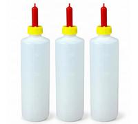 Paquete de 3 biberones para cabras 400 ml/13 5 oz biberón para alimentación con tetina marcas de medición claras para cabritos corderos lechones cachorros