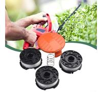 Paquete de 3 bobinas de línea de repuesto para Black & Decker AF-100 Eater modelos GH400 GH500 GH600 ST6600 CST1000 LST220 0.08 pulgadas 30 pies (3+1+1)