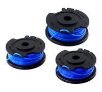 Paquete de 3 bobinas de línea para cortacésped Greenworks de 24 V G24lt G24lt25 G24lt28 G24lt30m 1,65 mm x 4,8 m, cabezales de repuesto de nailon con alimentación automática