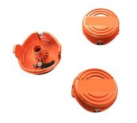 Paquete de 3 bobinas de repuesto compatibles con Black & Decker GH3000, GH3000R, LST540, LST540B, 90583594N cubierta de recortadora de cuerda para mantenimiento de jardín al aire libre, tamaño 87,5 x