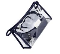 Paquete de 3 bolsas de cosméticos portátiles de PVC para organización de baño, maquillaje, hogar, organizador de contenedores, color azul, Azul oscuro., as description, como se muestra en la