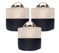 Paquete de 3 bolsas de cultivo de plantas de tela no tejida para papas, tomates y verduras hechas de forma sostenible (5 galones)