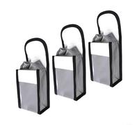 Paquete de 3 bolsas de seguridad de batería LIPO, bolsa ignífuga a prueba de explosiones 140 x 90 x 55 mm, almacenamiento ignífugo para carga RC, uso de viaje