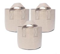 Paquete de 3 bolsas de tela para cultivo de plantas con asas para papas, tomates y verduras que requieren drenaje y aireación (10 galones)