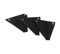 Paquete de 3 bolsas negras no tejidas para colgar en la pared para jardín vertical, bolsas de cultivo para hierbas, flores, verduras en patio, balcón