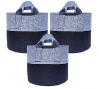 Paquete de 3 bolsas no tejidas para jardinería eficiente, perfectas para cultivar una variedad de plantas (3 galones)