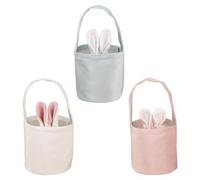 Paquete De 3 Bolsos Con Forma De Oreja De Conejo, Bolsas De Regalo, Bolsas De Dulces, Cestas De Mano Creativas Para Niños, Cestas De Pascua, Lindas Bolsas De Almacenamiento