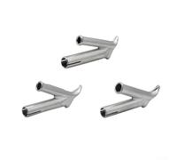 Paquete de 3 boquillas de soldadura redondas en forma de Y para herramientas de aire caliente de plástico, boquillas de repuesto de acero inoxidable de 4 mm/5 mm/7 mm para soldadura PP PVC