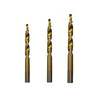 Paquete de 3 brocas escalonadas para carpintería, perforadoras de bolsillo, HSS 4241 de 8-4/9-5/10-6 mm, brocas doradas compatibles con Kreg Jig Master