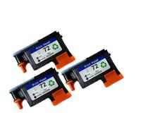 Paquete de 3 Cabezales de impresión Gris fotográfico Negro compatibles con Design Jet T1100 T1100ps T1100 MFP T610 reemplazo para HP72