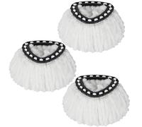 Paquete de 3 cabezales de repuesto para fregona giratoria compatibles con O Cedar EasyWring, repuesto universal de 360°, cabezal de fregona de microfibra para recambio de fregona, fácil limpieza,
