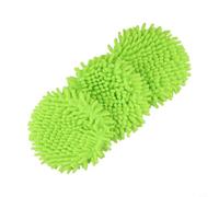 Paquete de 3 cabezales de repuesto para fregona giratoria verde compatibles con el sistema RinseClean de 2 tanques, microfibra de chenilla para limpieza de suelos duros