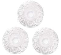 Paquete de 3 cabezales de repuesto para trapeador giratorio Hurrica, Libma, Mopnad, Cassabel y otros sistemas de fregona giratoria de 360 grados, recambios de fregona giratoria de microfibra