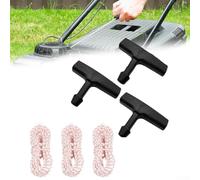 Paquete de 3 cables de tracción de alta calidad, 10 pies x 3.5 mm para cuerda trenzada con agarre ergonómico para adaptarse a cortadoras de césped, generadores y motores pequeños