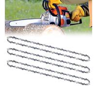 Paquete de 3 cadenas de motosierra de 16 pulgadas, 1 cm de LP, calibre de | Cadena de repuesto compatible con Titan TTL758CHN, Einhell GH-EC 2040, Hyundai HYC2400E, Oregon CS1400, Husqvarna, Dolmar