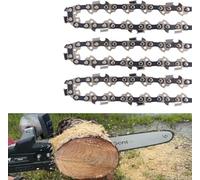 Paquete de 3 cadenas de motosierra de 16 pulgadas S57, paso LP de 3/8 pulgadas, calibre de 0.50 pulgadas, 57 eslabones de transmisión para Oregon, Echo 91PX57CQ / 91VG57CQ, Shindaiwa, Worx, Remington
