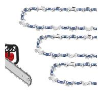 Paquete de 3 cadenas de motosierra de 8 pulgadas de paso LP de 0.50 pulgadas, 33 eslabones de transmisión para Sun Joe SWJ800E, SWJ806E, Greenworks 20302, Portland 62896, Oregon S33, WEN 4019, sierras