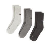 Paquete de 3 calcetines medios unisex PUMA, Ropa, Gris, 35-38 35-38