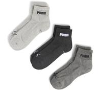 Paquete de 3 Calcetines tobilleros PUMA Unisex, Ropa, Gris, 39-42 39-42