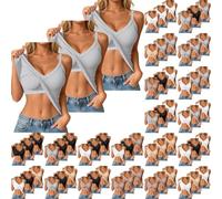 Paquete de 3 camisetas para mujer con sujetador integrado, camiseta básica sin mangas, camiseta de tirantes básica, camiseta de tirantes para verano, camiseta sin mangas, elástica, ajustada, parte