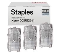 Paquete de 3 cartuchos de grapas apilables compatibles con Xerox 008R12941, 8R12941 para grapadora de impresora Phaser 7760 WorkCentre 7500 7800 Series EH-C591XA (3 cartuchos, 5000 grapas cada uno)