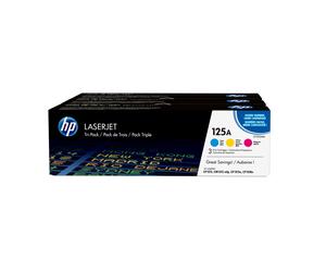 Paquete de 3 cartuchos de tóner originales HP 125A (CF373AM) LaserJet Compatibilidad: HP Color LaserJet serie CM1000