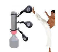 Paquete de 3 chupetes de entrenamiento de artes marciales, objetivo de pie de taekwondo, almohadillas de pie independientes, objetivo de entrenamiento de fuerza ajustable, para taekwondo, karate y