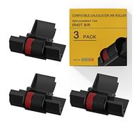 Paquete de 3 cintas de calculadora compatible con Casio hr100tm Ink IR40T Calculadora Rodillo de tinta compatible con Casio HR100TM HR170RC Canon P23dhv CP13 Sharp EL1801V sellado individual B R
