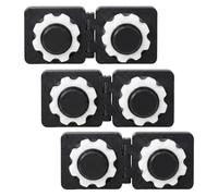 Paquete de 3 conectores de monitor compatibles con la mayoría de monitores de computadora, curvados y planos, soporte universal de conector de monitor dual/triple con bisagra de ángulo ajustable para