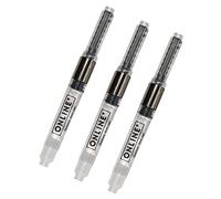 Paquete de 3 convertidores de tinta estándar, rellenables con vaso, adaptador de enchufe universal, maxipack