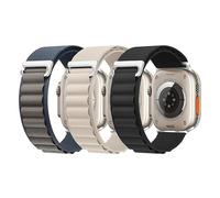 Paquete de 3 correas Alpine Loop compatibles con Apple Watch Ultra 3, 2, 1, SE, Series 11, 10, 9, 8, 7, 6, 5, 4, 3, 2, 1 (49 mm - 38 mm), correa deportiva de repuesto para hombres y mujeres, 44mm/45mm