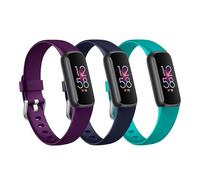 Paquete de 3 correas de lujo compatibles con Fitbit Luxe Rastreador para mujeres y hombres, correas de repuesto deportivas de silicona ajustables para reloj Luxe, pulseras flexibles para Luxe Relojes