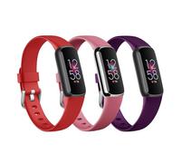 Paquete de 3 Correas de Lujo compatibles con Fitbit Luxe Rastreador para Mujeres y Hombres, Correas de Repuesto Deportivas de Silicona Ajustables para Reloj Luxe, Pulseras Flexibles para Luxe Relojes