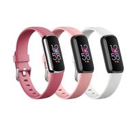 Paquete de 3 correas de lujo compatibles con Fitbit Luxe Rastreador para mujeres y hombres, correas de repuesto deportivas de silicona ajustables para reloj Luxe, pulseras flexibles para Luxe Relojes