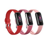Paquete de 3 correas de lujo compatibles con Fitbit Luxe Rastreador para mujeres y hombres, correas de repuesto deportivas de silicona ajustables para reloj Luxe, pulseras flexibles para Luxe Relojes