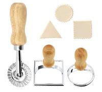 Paquete De 3 Cortadores De Raviolis, Cortadores De Galletas, Cortadores De Masa Redondos, Ruedas De Masa Onduladas, Cortadores Cuadrados, Herramientas De Cocina Para Hornear
