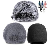 Paquete de 3 cubiertas de filtro pop para micrófono Blue Yeti y micrófono de condensador USB Blue Yeti Pro, protección de parabrisas para interiores y exteriores