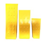 Paquete de 3 cuñas de tala para cortar árboles con pinchos de 5.5 pulgadas, 8 pulgadas, 10 pulgadas, juego de cuñas de madera de plástico ABS alto vizconde naranja para uso en motosierra forestal y