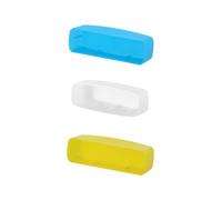 Paquete de 3 | Difusor para Flash de Cámara Speedlite | Compatible con Godox Lux Junior Retro Camera Speedlite Flash | Blanco/Azul/Amarillo