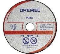 Paquete de 3 discos de corte Dremel DSM510 para la sierra compacta DSM20, hojas de sierra circular con 20 mm de profundidad de corte para cortes rectos, en profundidad y al ras