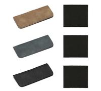 Paquete De 3 Estuches Para Gafas De Cuero Suave, 3 Piezas De Paño Para Gafas, Diseño De Cuero Suave, Gafas De Seguridad Livianas, Protección Resistente A La Presión, Almacenamiento Seguro