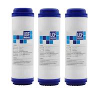 Paquete de 3 filtros de agua activados granulares con cáscara de coco, elimina el mal sabor y el olor, como filtro de agua de repuesto para toda la casa.