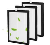 Paquete de 3 filtros HEPA compatibles con Meaco 12L deshumidificador de baja energía y purificador de aire, filtros de repuesto de 26 x 19 x 1 cm, no compatible con el modelo Arete