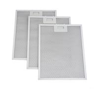 Paquete de 3 filtros para campana extractora de 340 x 280 mm, malla de metal, pantalla antigrasa para Hotpoint para Beko para Zanussi para Electrolux para Bosch para Neff Range Vents