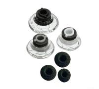 Paquete de 3 fundas de espuma viscoelástica con aislamiento de ruido, color | Silicona suave agradable al tacto, tamaños S/M/L incluidos, fácil de instalar a presión, mezcla negra y transparente