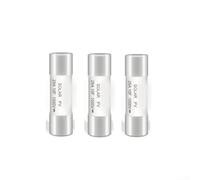 Paquete de 3 fusibles fotovoltaicos para sistemas solares, 10 x 38 mm de acción rápida CC 1000 V, clasificación 15 A, protección de alto voltaje para paneles fotovoltaicos, inversores y cargadores EV