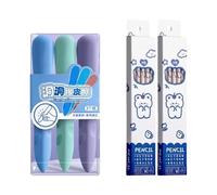 Paquete de 3 gomas de borrar y 20 lápices con fórmulas avanzadas que minimizan el daño del papel y borrador de virutas, suministros escolares a granel