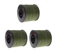 Paquete de 3 hilos de pescar trenzados de PE de alta resistencia, 300 m, 100 lb, 0,55 mm, color verde